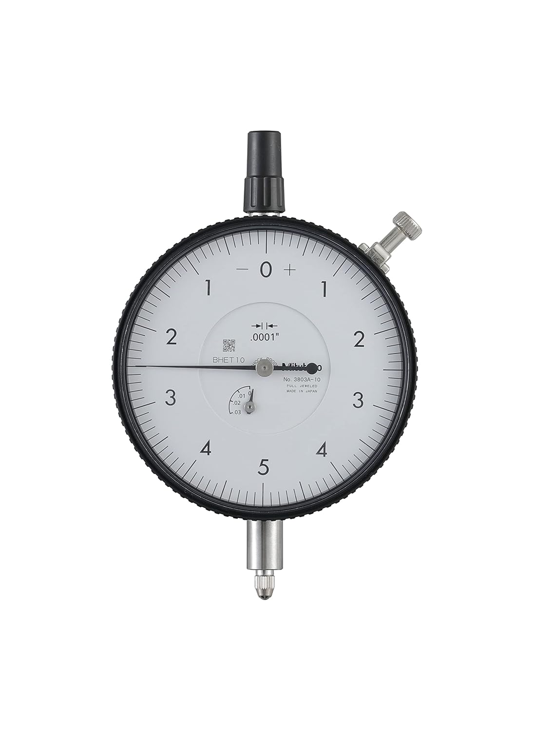 Mitutoyo 3803A-10 Dial Indicator DG .0001 Grad, 0-.025" Range