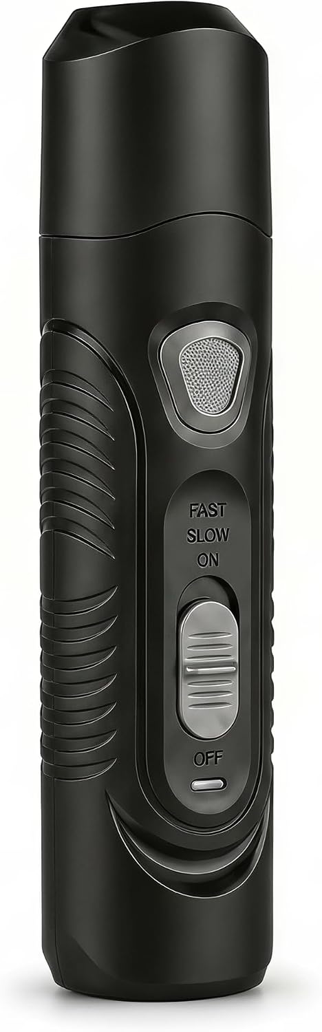 Pet Nail Grinder for Dogs and Cats, 2-Speed Electric Dog Nail Trimmer, Extral Steel Pet Nail Clipper, Rechargeable 2000mAh Nail Grinder for Small Medium Large Dogs with 2 LED Lights, Black