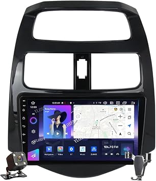 Android 13.0 Radio 2 Din Car Stereo 4G 5G WiFi SWC DSP Carplay Applicable Spark Beat M300/Matiz 2010-2014 GPS Navigation 9" Touch Screen Earphone Multimedia Video Player FM BT Receiver,M400s