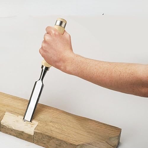 Miniatura 4 de Herramienta de cincel de madera, mango de madera de construcción de 1.496 in, cincel plano, herramientas de hardware para carpintería, cincel de