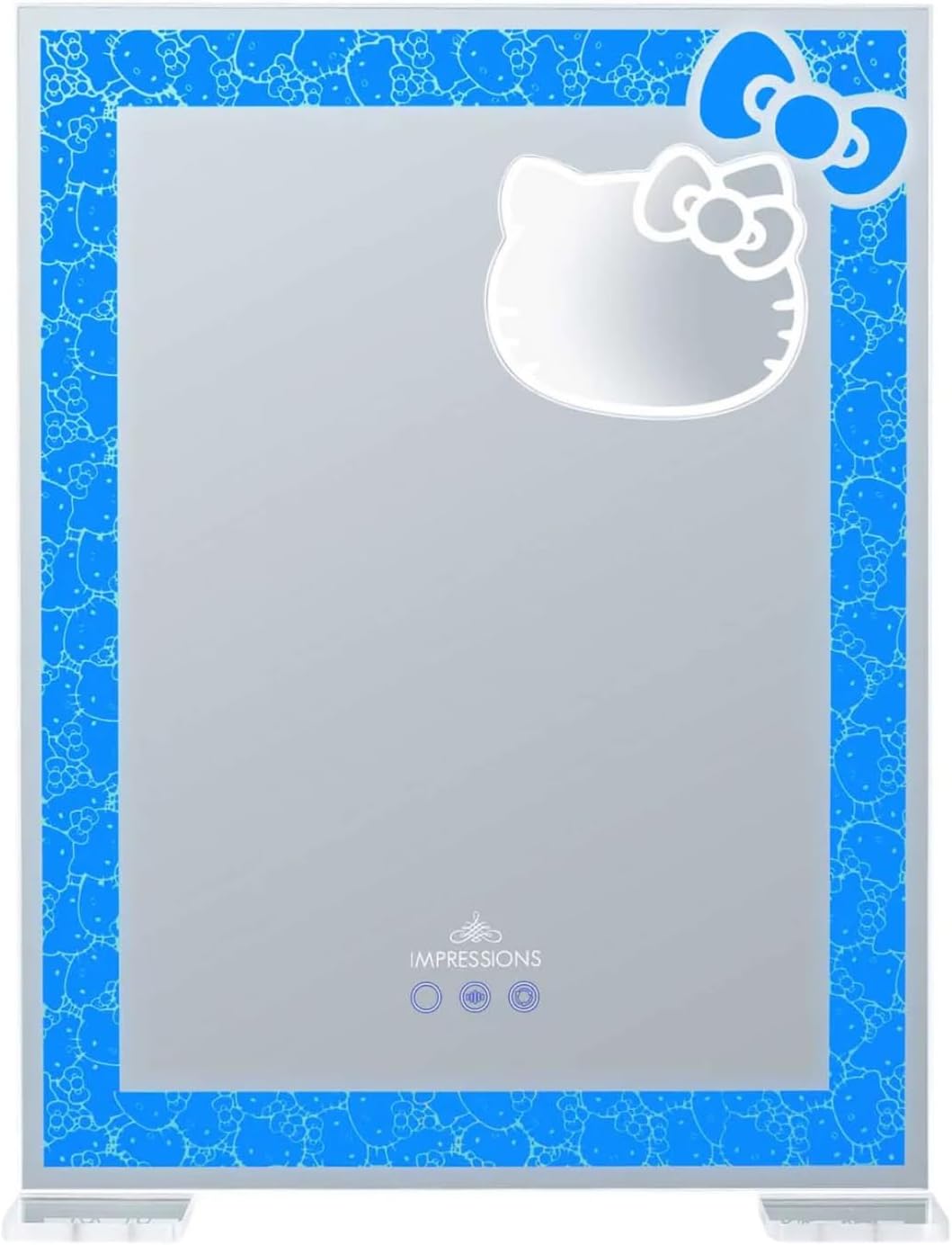 Impressions Vanity Hello Kitty RGB All Over Vanity Mirror with 5X Magnifying Removal Mirror, Makeup Mirror with Soft Touch App Controlled Lighting, 2 in 1 Mounting Design and RGB Rainbow Lighting - Image 8