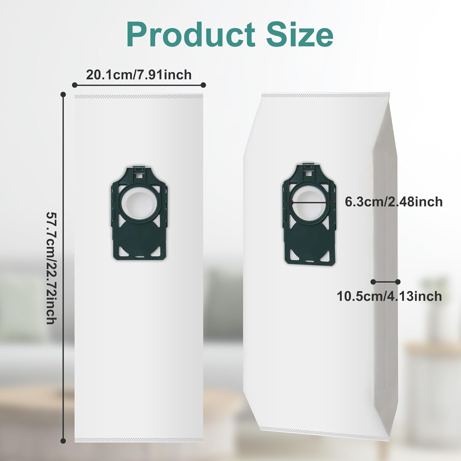 10 Pack Replacement HEPA RLH-6 Vacuum Bags for Riccar SupraLite R10S R10D R10O R10SAND Simplicity Freedom R10S R10D S10P S10SAND Upright Vacuums Cleaner，Replacement Part RLH6 SLH6