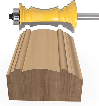 PYouo-Best Router bit Line Knife Door Knife Tenon Cutter 1-1/2 Miter Frame Molding Router Bit for Woodworking Tools 8mm Shank 1pc, Durable Products
