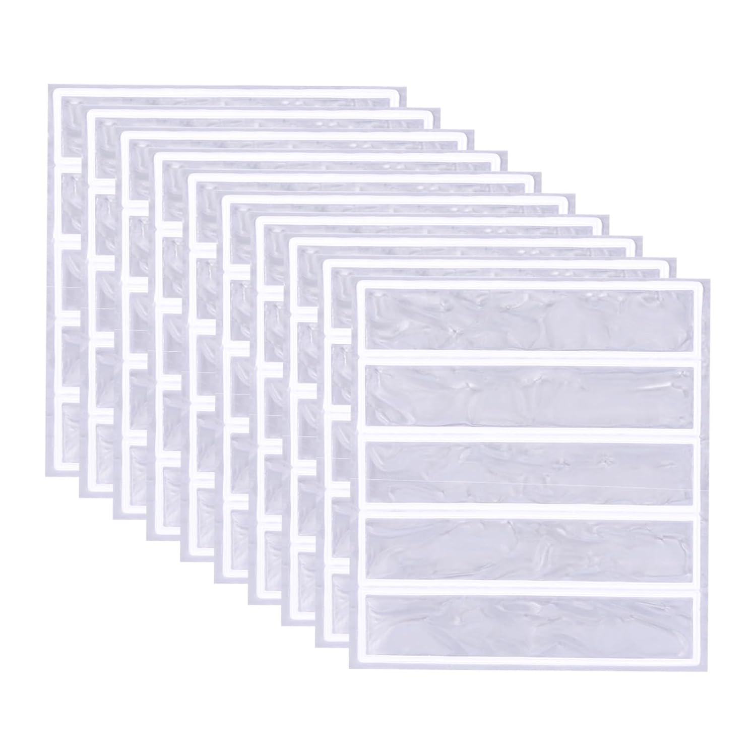 YOKIVE 4 Pcs Reflective Stickers, Waterproof Adhesive Caution Tape Strips, Great for Outdoor, Traffic, Daily Use (White, 4.5x1-Inch)