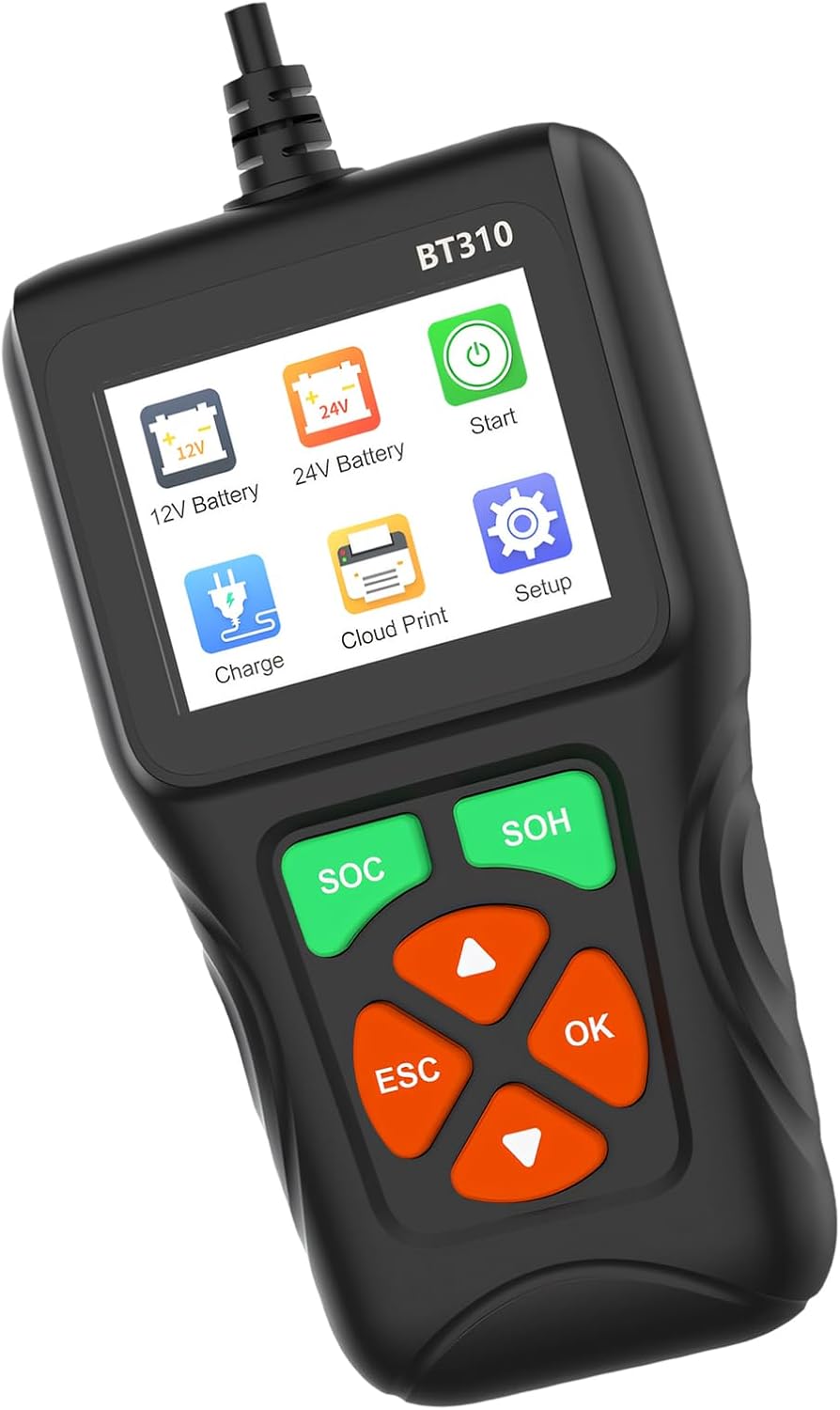 Engine Fault Code Reader with LCD Screen for Automotive Maintenance Easy Battery Condition Device Vehicle Battery Tester