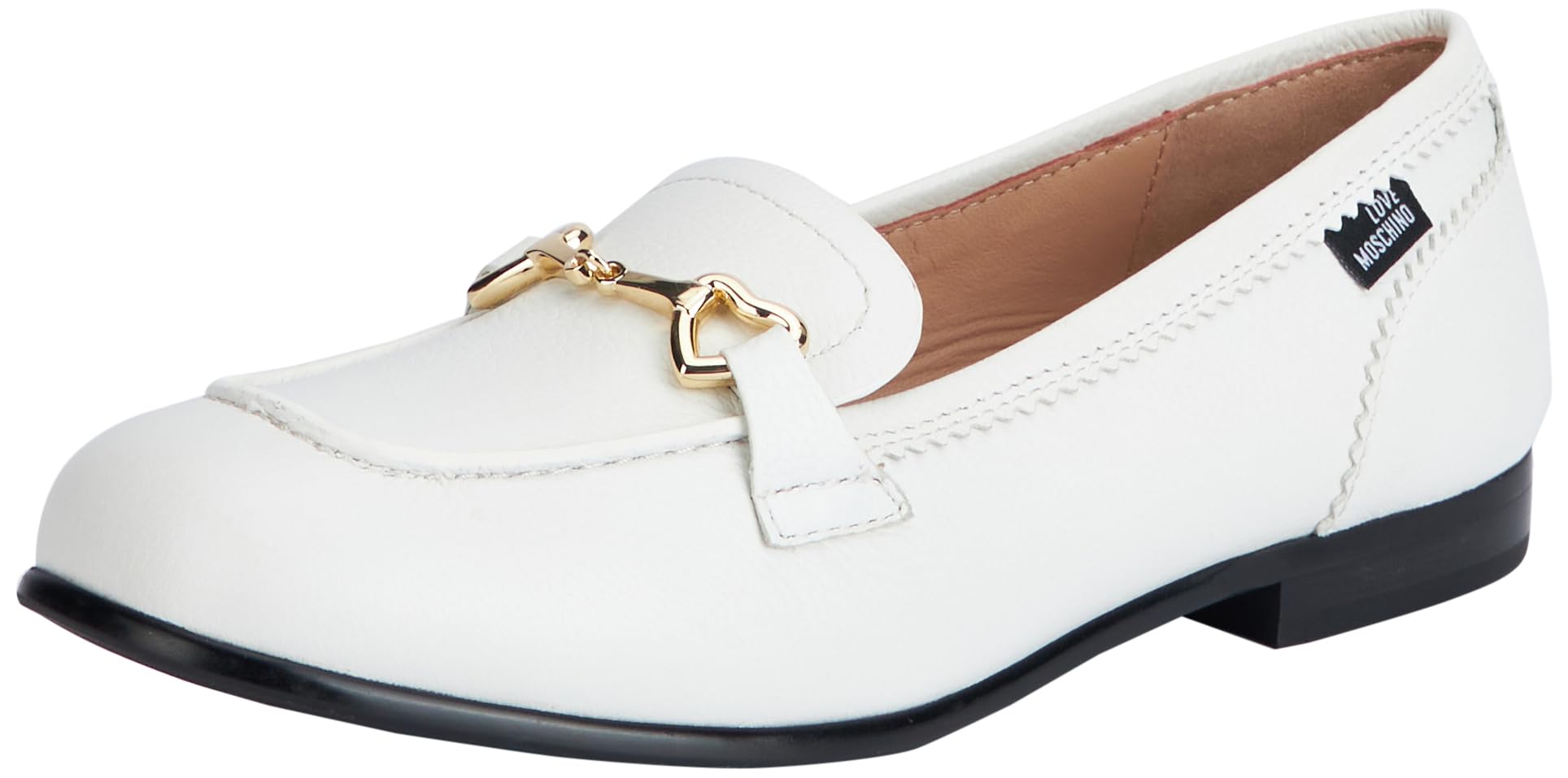 Moschino White Driver Loafers, Size 39 Amazon.com | Bruno Marc Men main image 4