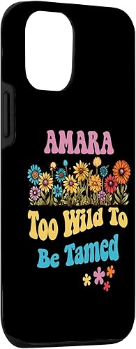Miniatura 3 de iPhone 13 AMARA Name Cute Retro Girls Wildflower AMARA Name Case