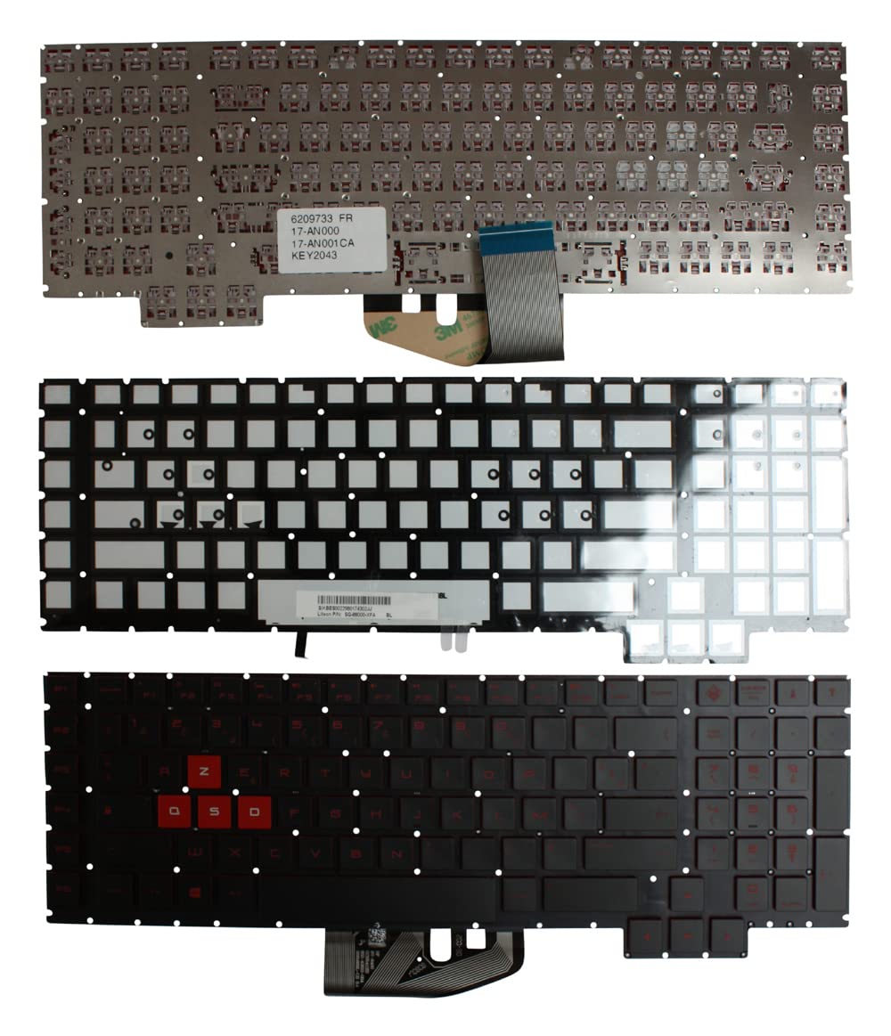 Clavier AZERTY Français Original Pour HP Omen 17-w004nf / 17-w005nf / 17-w006nf - Neuf