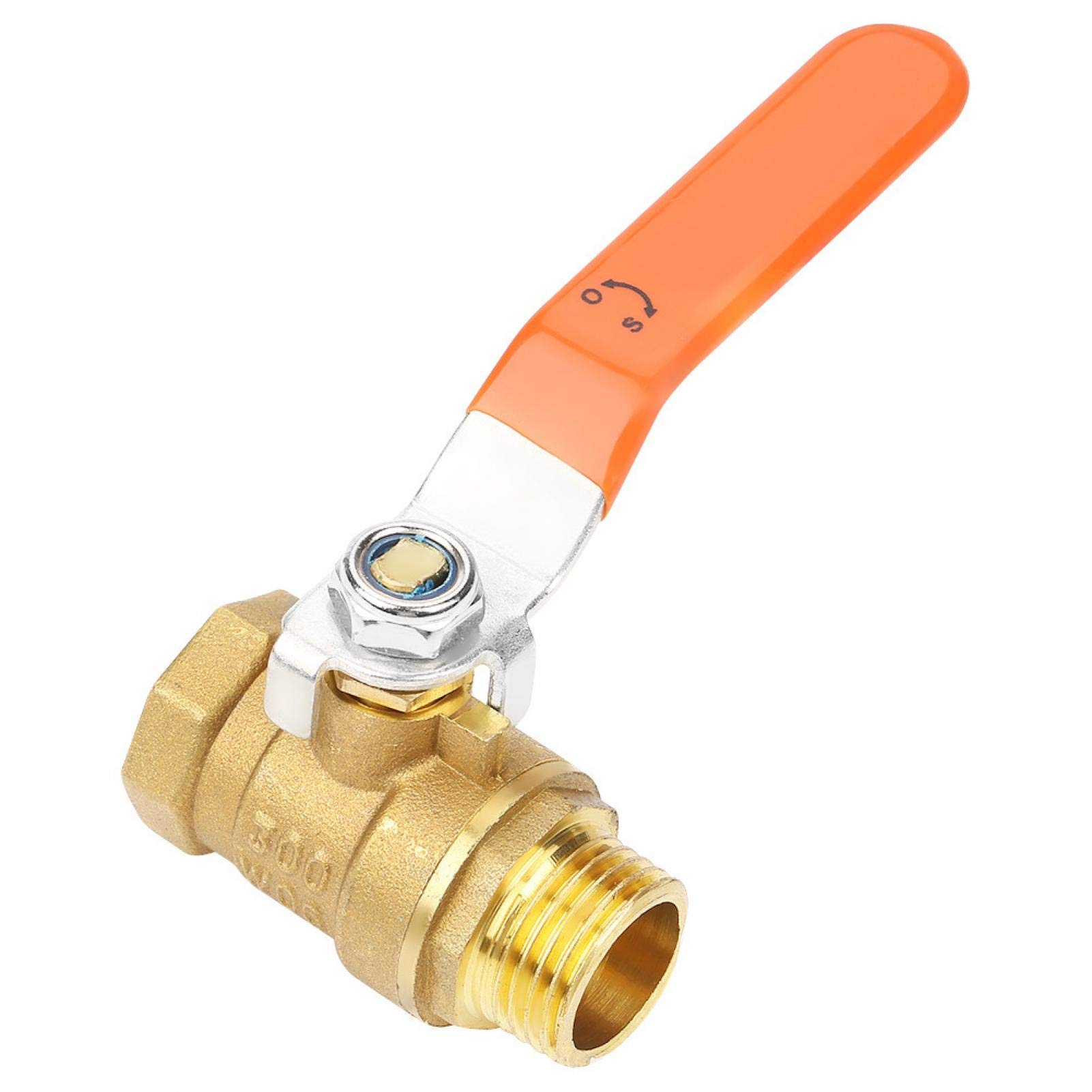 BuyWeek Ball Valve, 1/2" BSP DN15 Male and Female Thread Pipe Ball Valve Brass Water Mini Ball Valve Shut Off Switch