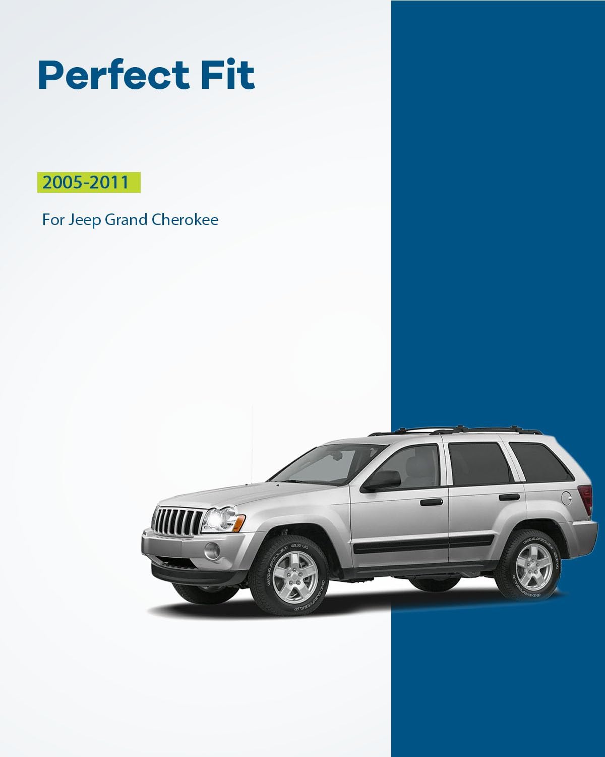 LUJUNTEC Interior Door Handles,Rear Door Handles Driver Left Passenger Right Side,Replacement for 2005-2010 for Jeep for Grand Cherokee,2pcs Beige Handles Replace