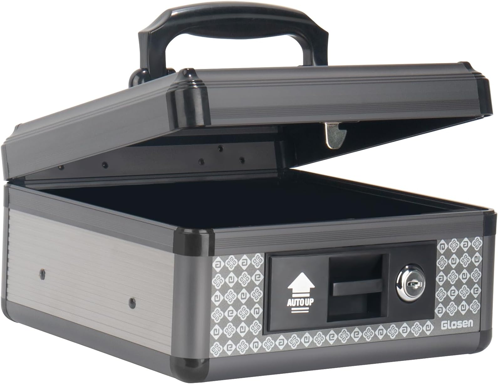 Glosen Storage Lock Box - Lockable Dorm Storage Trunk Briefcase, Medicine Lock Box - Compact (8.46 * 5.31 * 8.46 in)