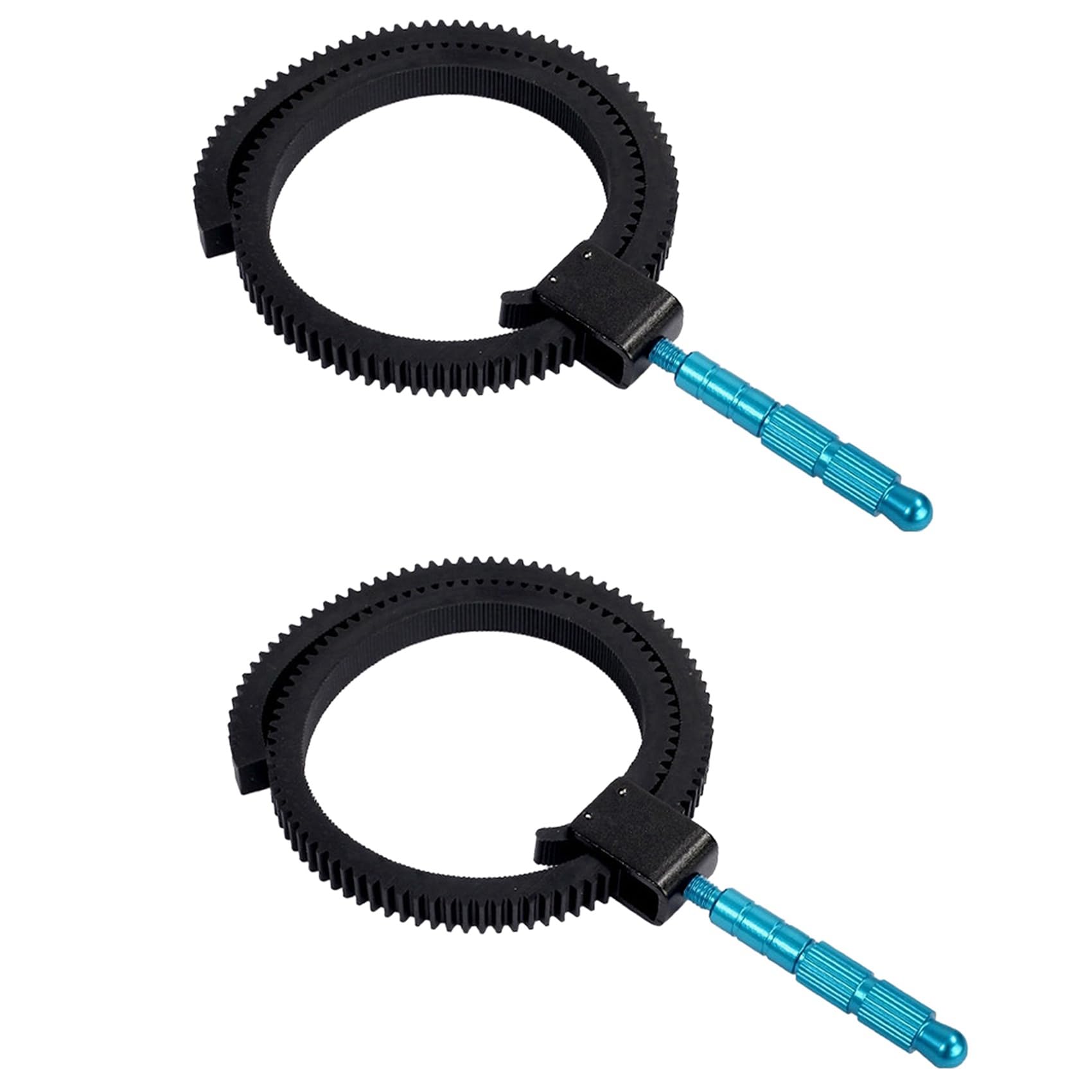 Anello di messa a fuoco 2x, anello zoom zoom ingranaggio messa a fuoco con manico in lega di alluminio compatibile per fotocamere reflex digitali