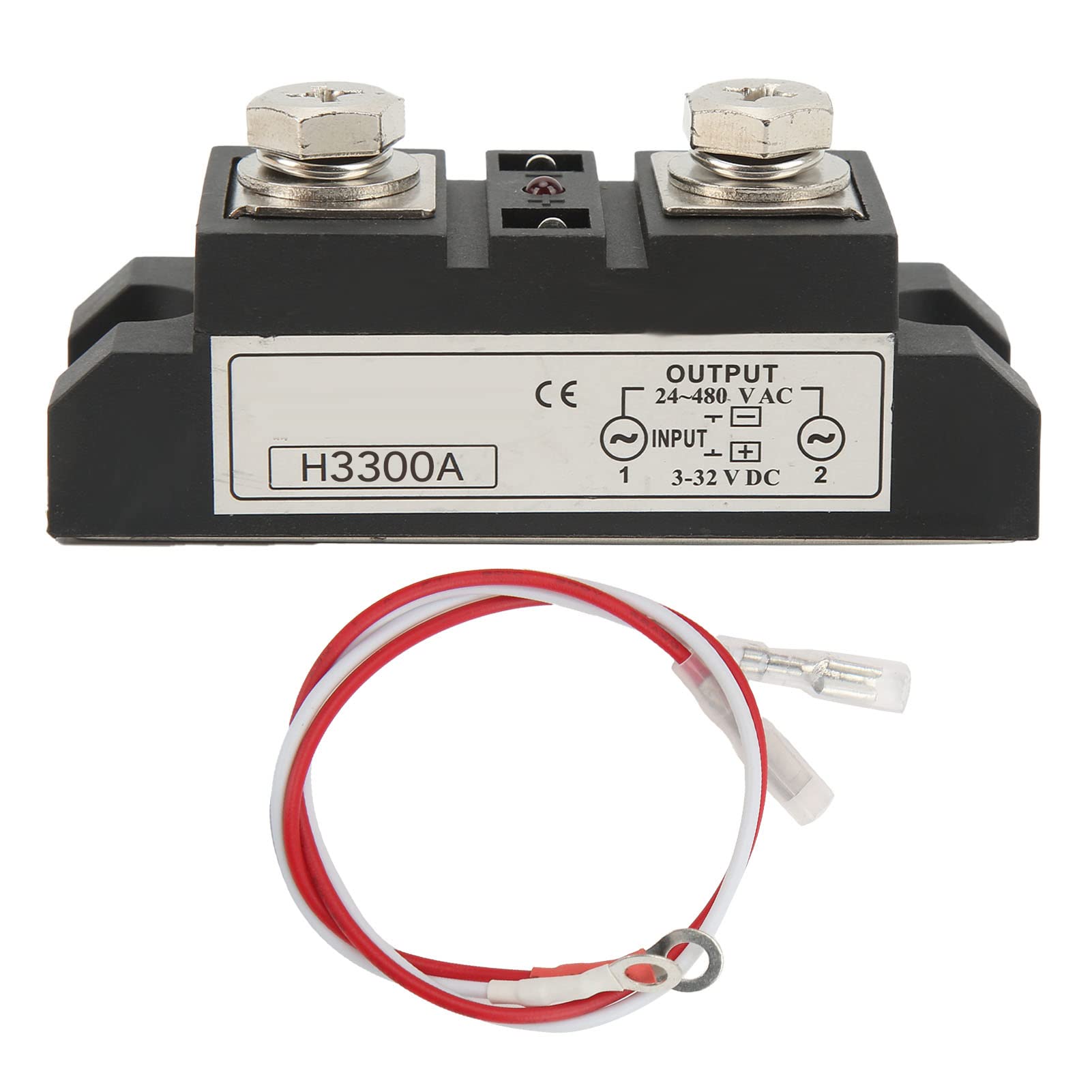Relè a stato solido relè SSR industriale con indicatore a LED 3-32 V Ingresso 24-480 V Output Piatta di base in rame alte prestazioni per applicazioni larghe