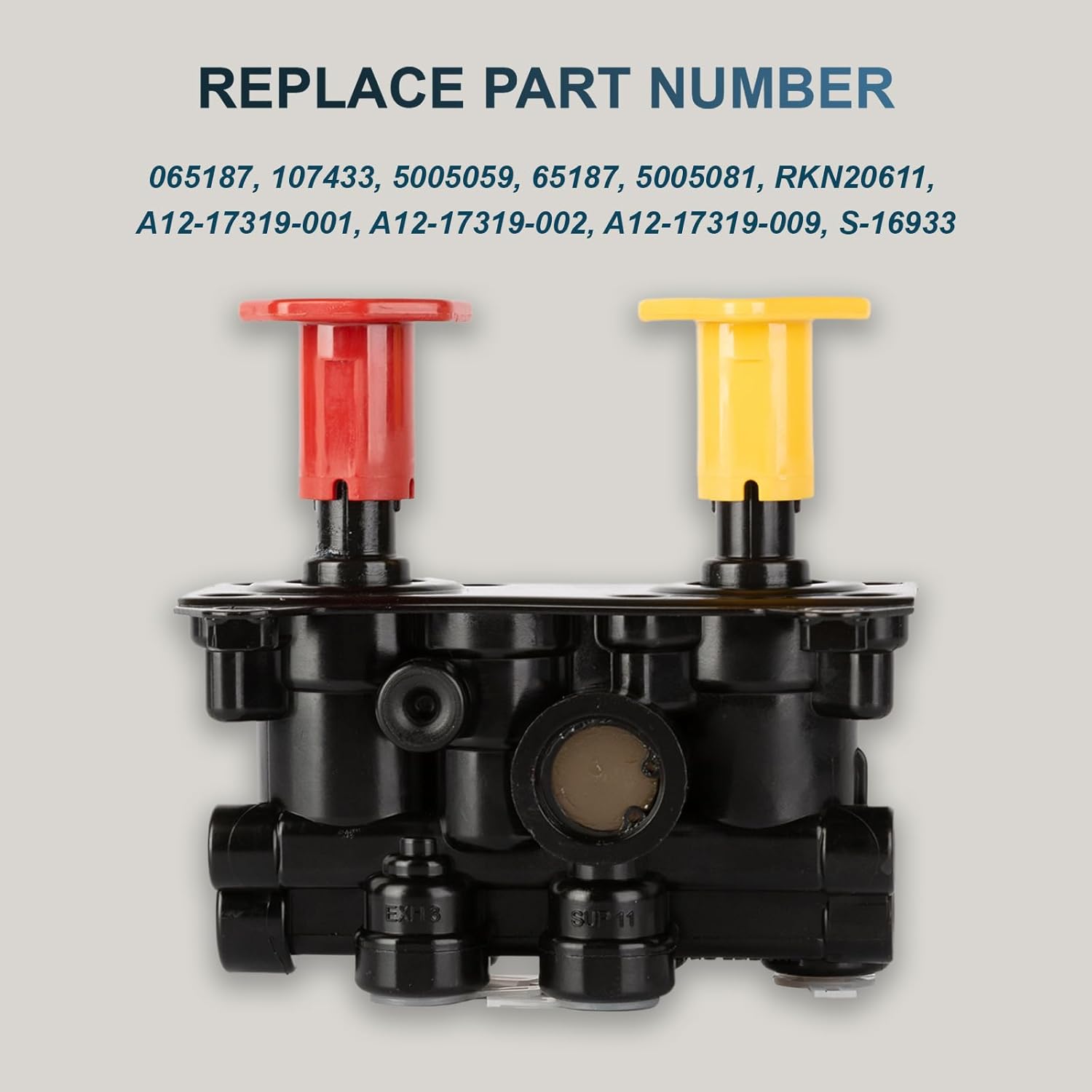 800573 MV-3 Control Module, 1/4"-20 Mounting Holes, 1/4" NPT Ports Replaces Bendix 800573 5005059 65186 3949781, Freightliner BW 800573 A12-17319-002