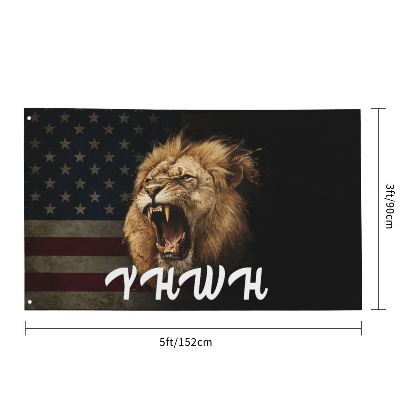 Amazon.com : Yhwh Lion Of Judah - Yahweh 3x5 Ft Outdoor Flag, Wind