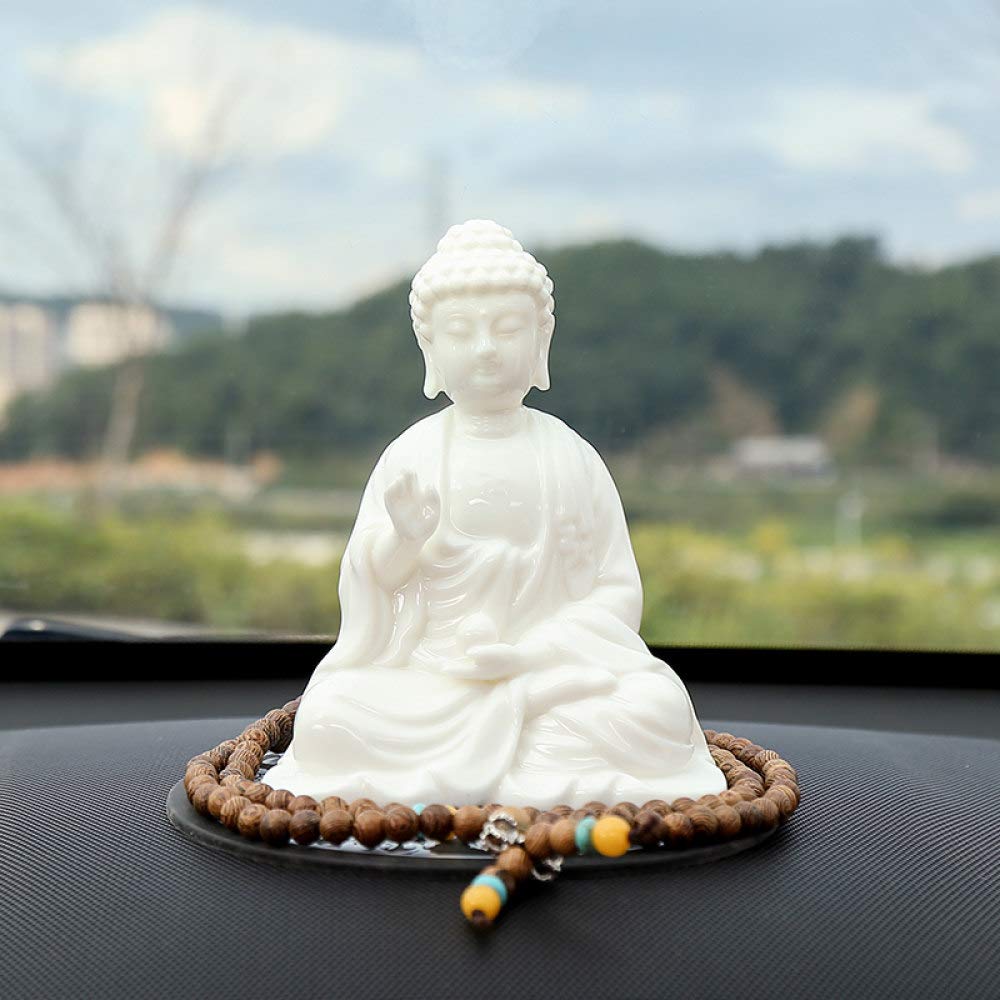 Statue de Bouddha en céramique pour éliminer le stress visuel et décorer votre espace
