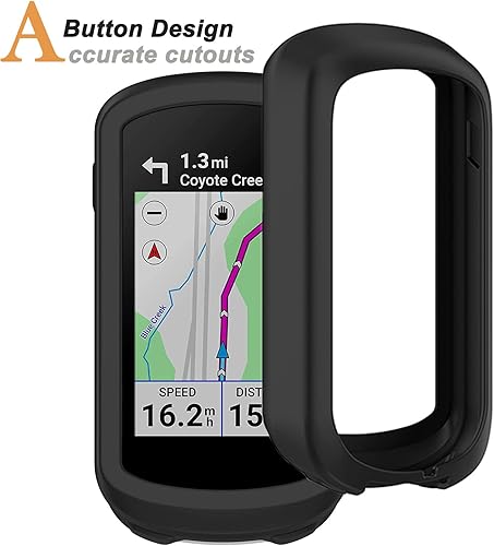Miniatura 4 de Miimall Compatible con Garmin Explore 2 Funda, Anti-Drop Funda de Silicona Suave para Garmin Edge Explore 2 (negro)