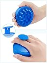 XML Hair Scalp Massager Shampoo Brush with Soft Silicone Bristles for Anti Dandruff Removal Head Massager Prevents Hair loss for Men, Women (Blue) gallery image
