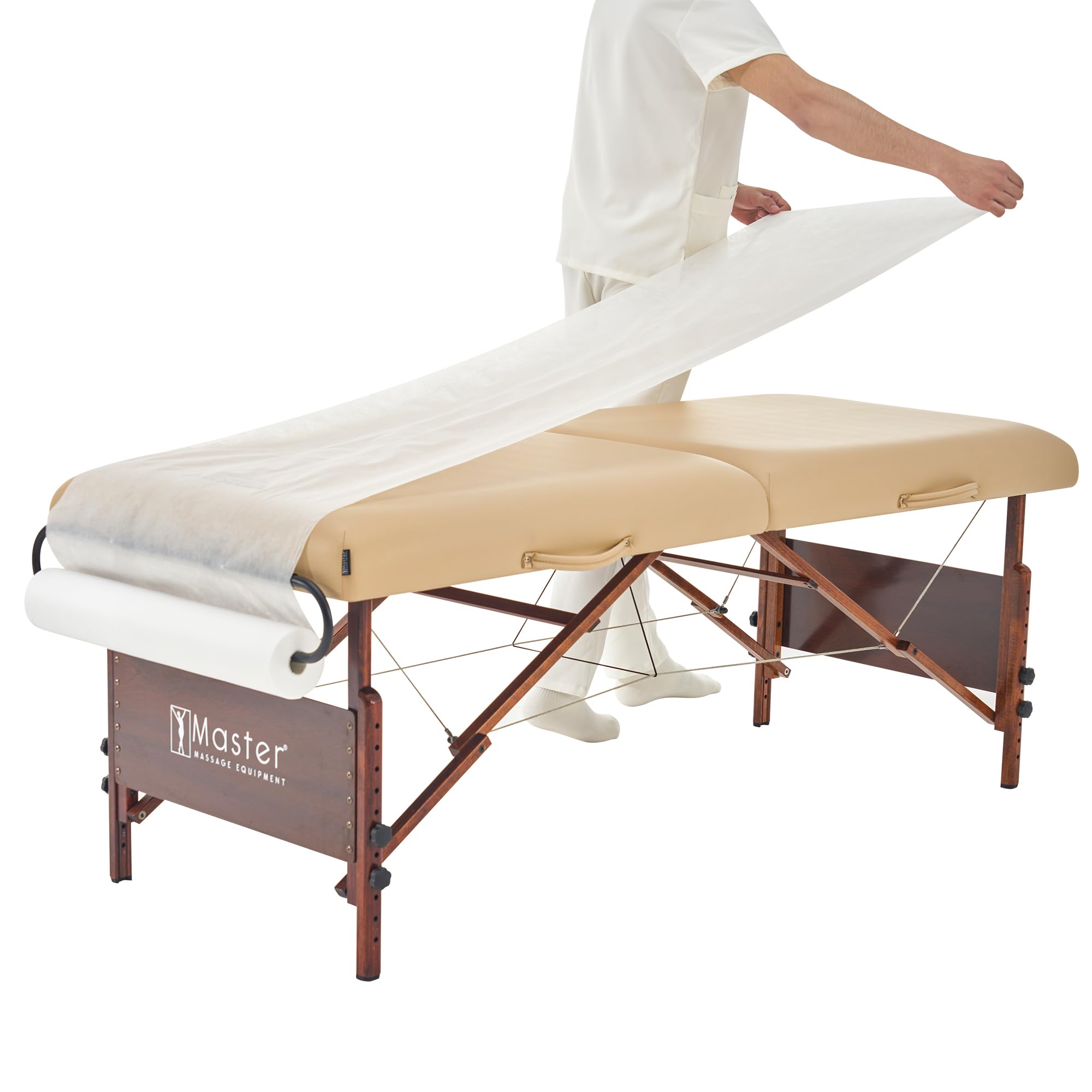 Master Massage Papierrollen Halter für mobile Massageliegen verstellbar in der Breite Beauty Salon