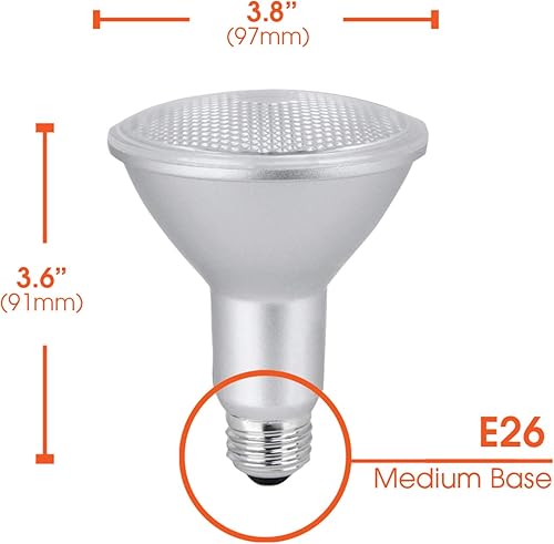 Miniatura 9 de Xtricity PAR 30 bombillas LED regulables de cuello largo, bombillas LED de 11 W, equivalente a 75 vatios, 800 lúmenes, blanco suave de 3000 K, 120