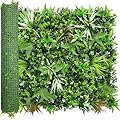 ODTORY Artificial Boxwood Topiary Hedges Panels: 40'' x 120'' UV-Protected Privacy Faux Grass Wall Backdrop Fence Screen for Patio, Balcony, Garden, Backyard Indoor Outdoor Green Decor