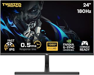 Twisted Minds 24'' FHD Monitor - 180Hz, 1920 x 1080 Auflösung, 0,5ms Reaktionszeit, Fast IPS, HDR, HDMI 2.1, Gaming Monitor