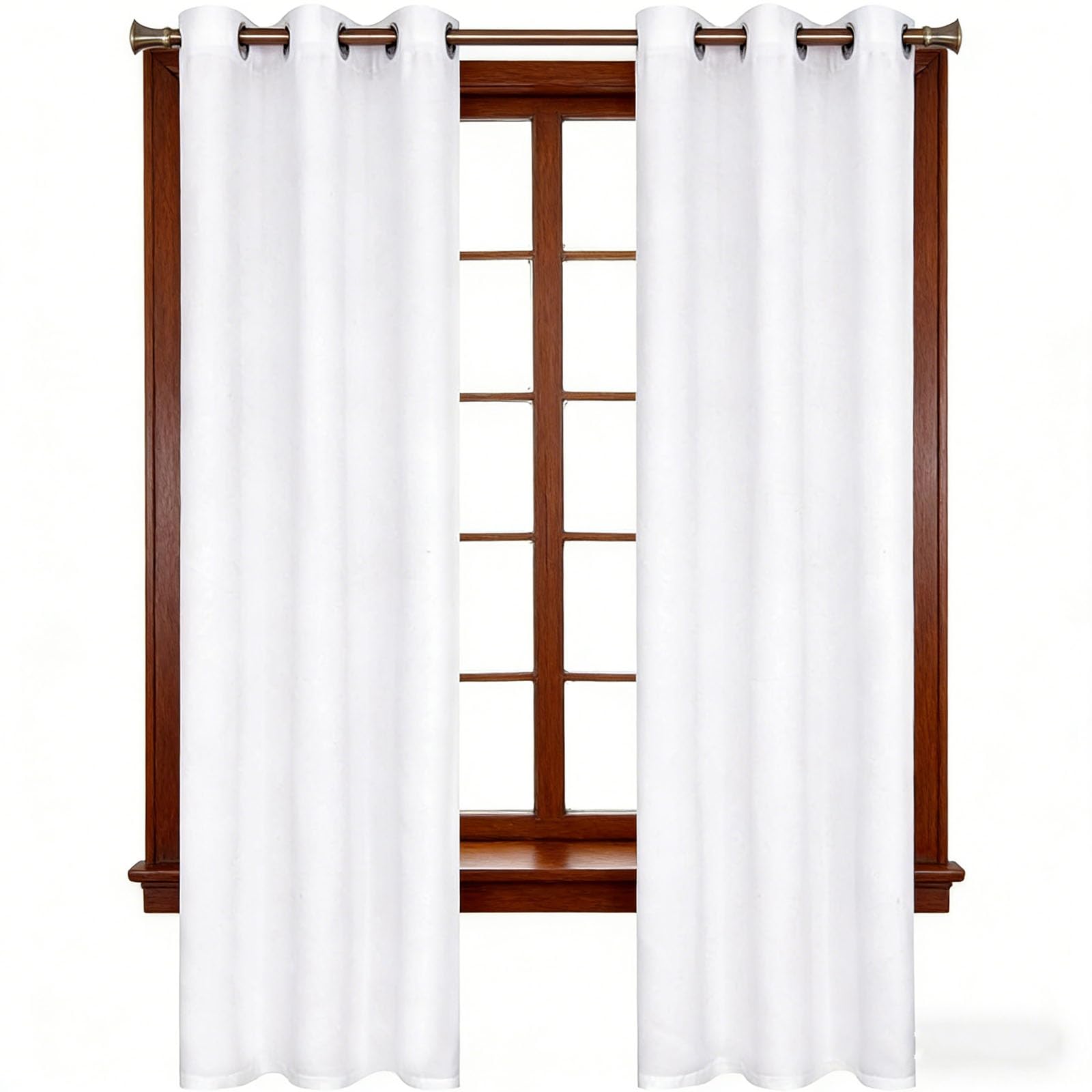 Rideau occultant thermique blanc 145 x 180 cm isolant anti froid salon