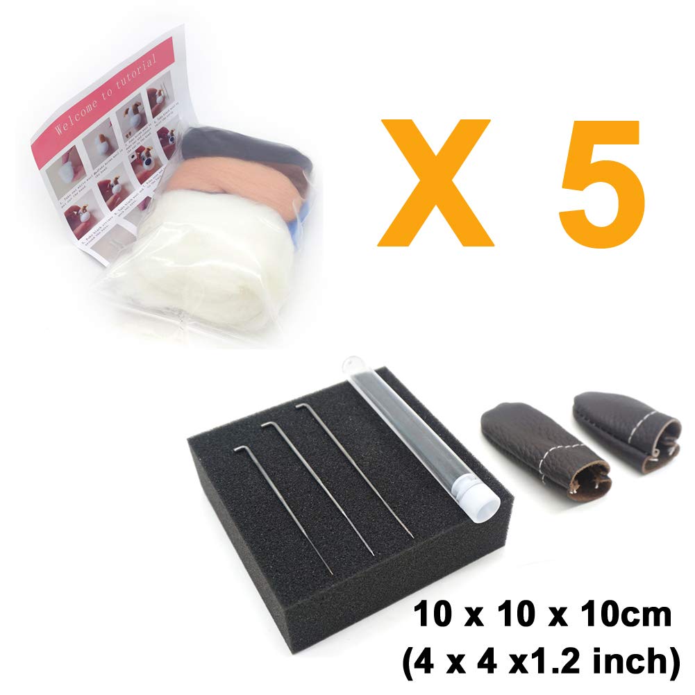 Artec360 Nadelfilz-Set „Hund“ – 4x8 Cm, Mit Wolle, Nadeln, Matte & Anleitung