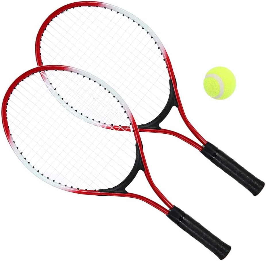 N/H Kids Tennis Racquet, Children's Tennis Racket with Free Ball for Training, Carbon Fiber Top, Steel Material Tennis String - Teenager's Tennis Racket