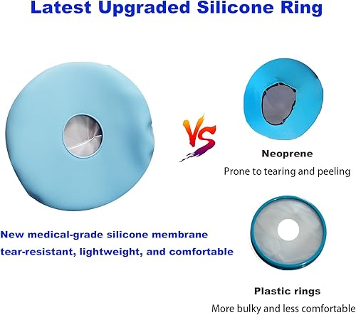 Miniatura 6 de Wateproof - Fundas fundidas para piernas de ducha para adultos, protector completo de piernas para ducha de heridas para heridas de rodilla rota,