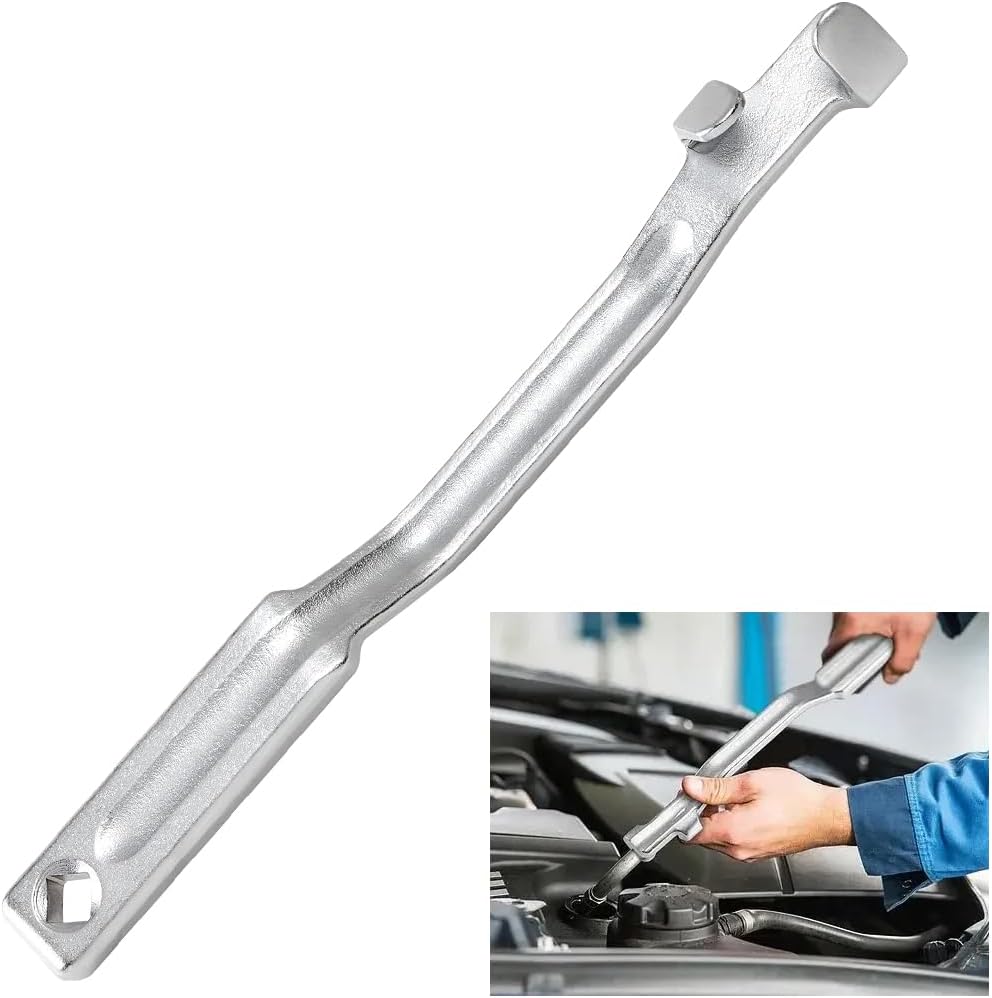 Mandark Car Wrench Extender Tool Bar, Ultra Long Vehicle Drive Torgue Extender with 1/2" Square Hole, Auto Wrench Extension Leverage Tool Accessories, Universal for SUV, Sedan, Truck (Silver)