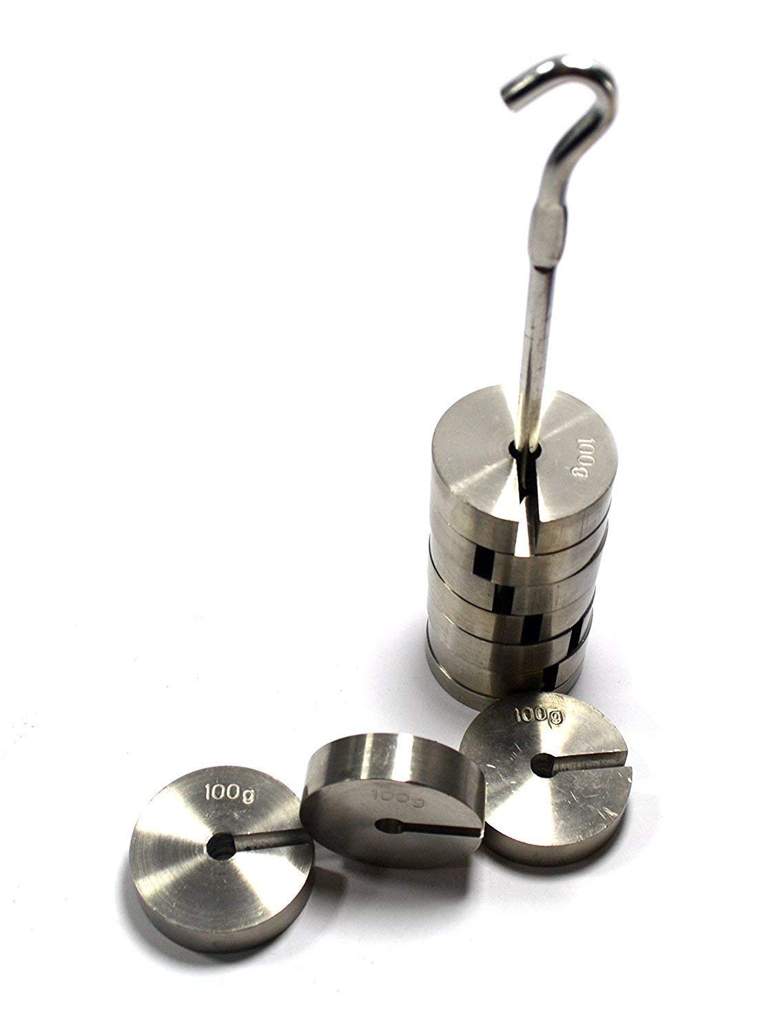 Asian Scientific Slotted Weight Iron Chrome Plated, Slotted Weight Set 50gm × 10 = 500 gm-image-4