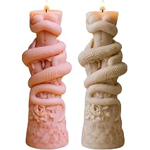 Snake Female Body Pillar Candle Mold Snake Body Silicone Candle Molds for Candles Making Resin Casting Aromatherapy Candles Handmade Wax Home Decor