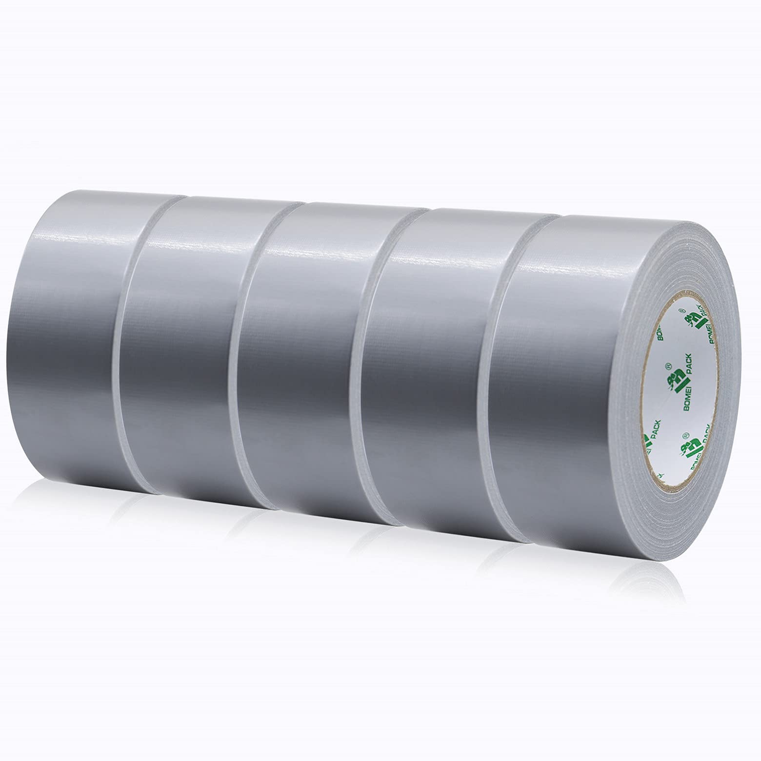 BOMEI PACK Cinta americana Gris de fuerte adherencia 50 mm x 50 m 5 rollos