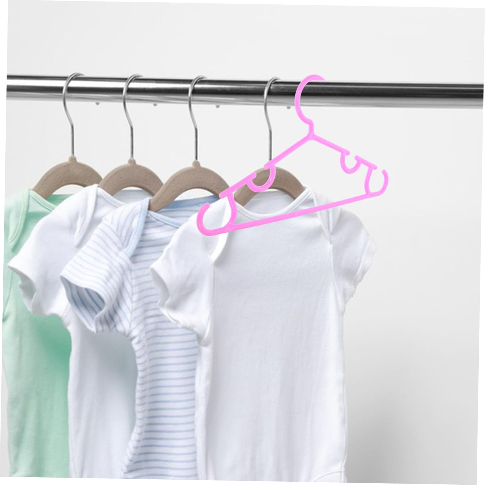 MAGICLULU 40stücke Teiliges Rutschfester Kinderkleiderbügel Bunten Farben Vielseitige Praktische Haken Für Babykleidung Und Kleine Erwachsene Strapazierfähige Kunststoffkonstruktion Für
