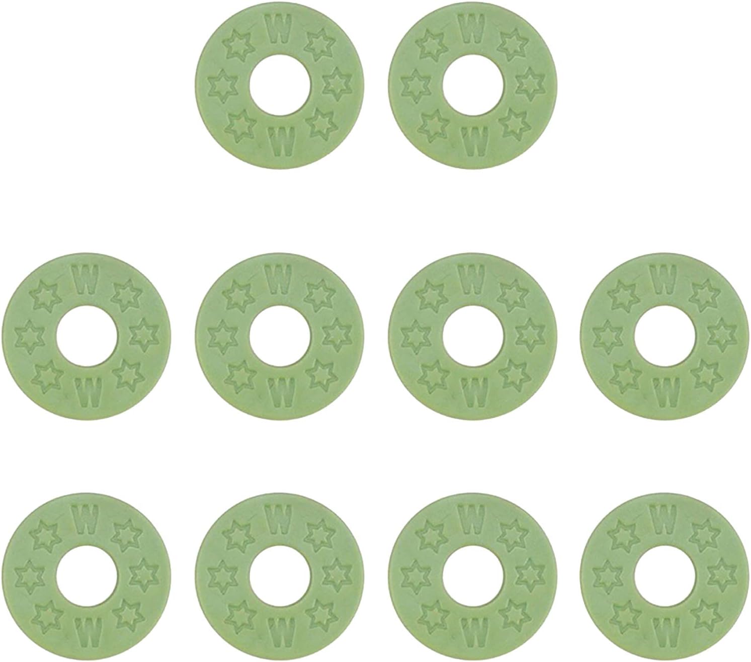 XUYUH 10 Pieces Black Guitar Strap Locking Silicone Strap