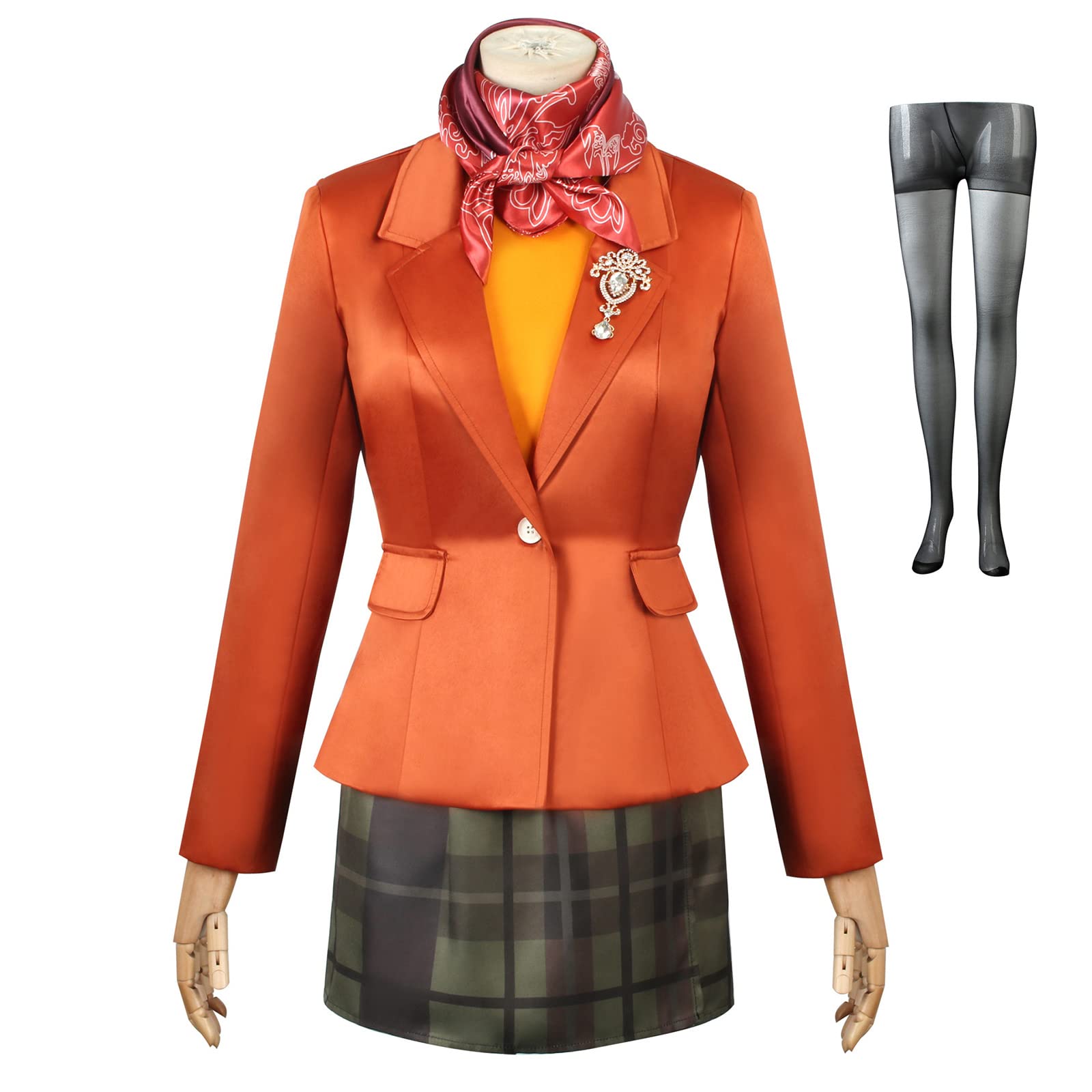 Cos-Animefly Adult RE4 Remake Ashley Graham Cosplay Dress Disguise Suit Full Suit Costume Halloween Carnival Party Outfits