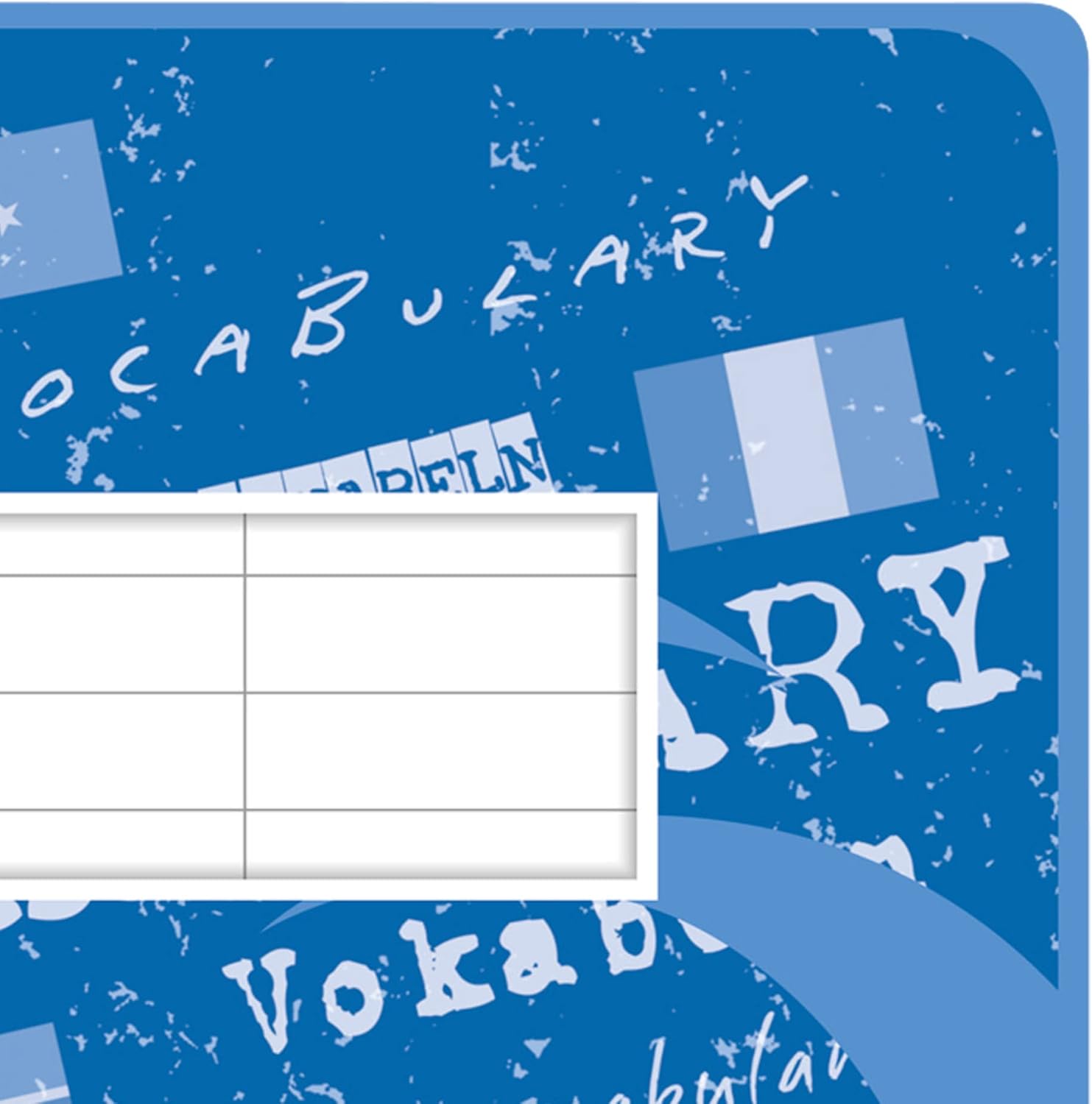 Herlitz Vocabulary Book A6 60 Sheets FSC Mix A4, 32 Sheets, Lined with Centre Line, Ruling 53