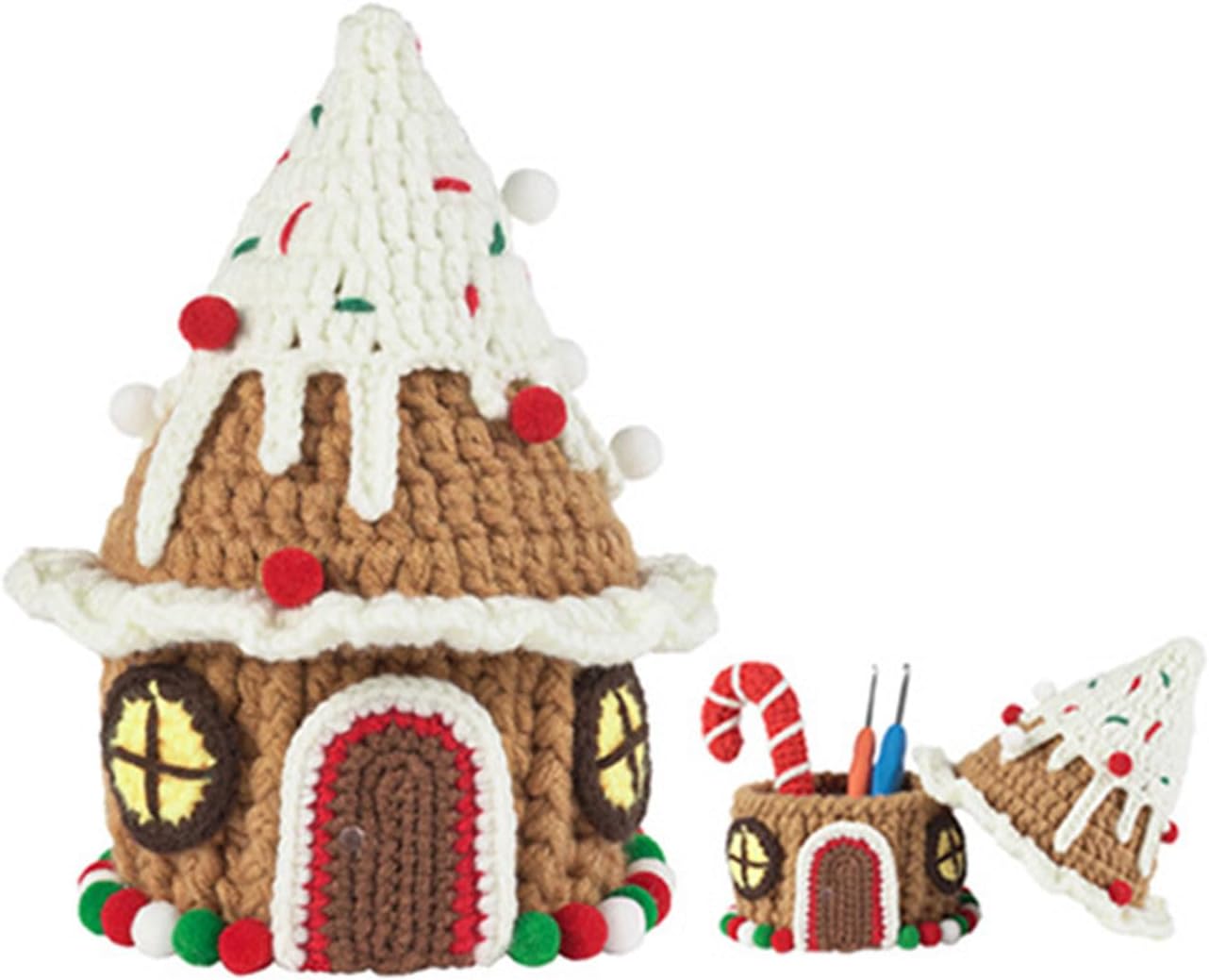 YWLUUOO Kits for Beginner Christmas Crochet to Make Cute Animal, Beginner for Adult Knitting
