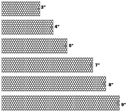 White Water Archery Laminated White Honeycomb Arrow Wraps 15pc Pack Choose Length Width (7, 1)