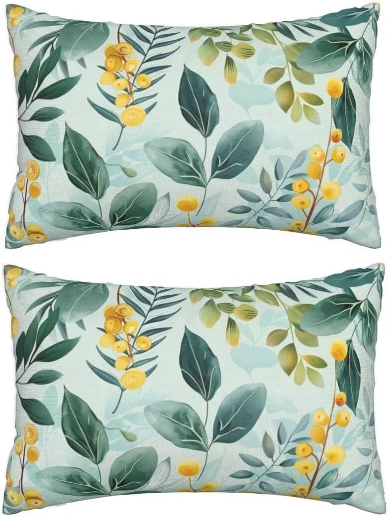 Outdoor Pillows Tropical Pillow Covers 24x35 Set of 2 Throw Pillow Covers, Summer Throw Pillows Outdoor Pillow, Lumbar Pillows Cushion Covers Decorative Pillow Covers for Garden Patio Furniture J222