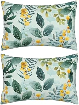 Throw Pillow Covers 20x28 Inch Pillow Covers Set of 2 Couch Pillows for Living Room, Tropical Throw Pillows with Invisible Zipper, Soft Accent Pillows Decorative Pillow Covers Home Decor, Summer J222
