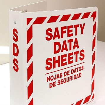 SDS Binder, 2 Diameter Rings, Bilingual MSDS Binder, Legend Safety Data Sheets