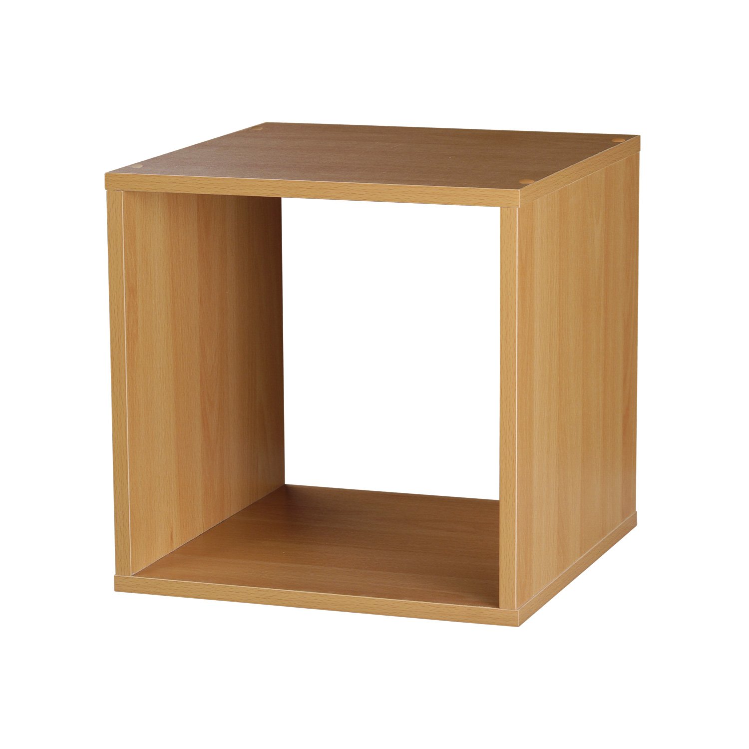 TOP Marques Collectibles Taylor & Brown® 1, 2, 3, 4 Tier Wooden Bookcase Shelving Display Storage Wood Shelf Shelves Unit (Beech, Cube)