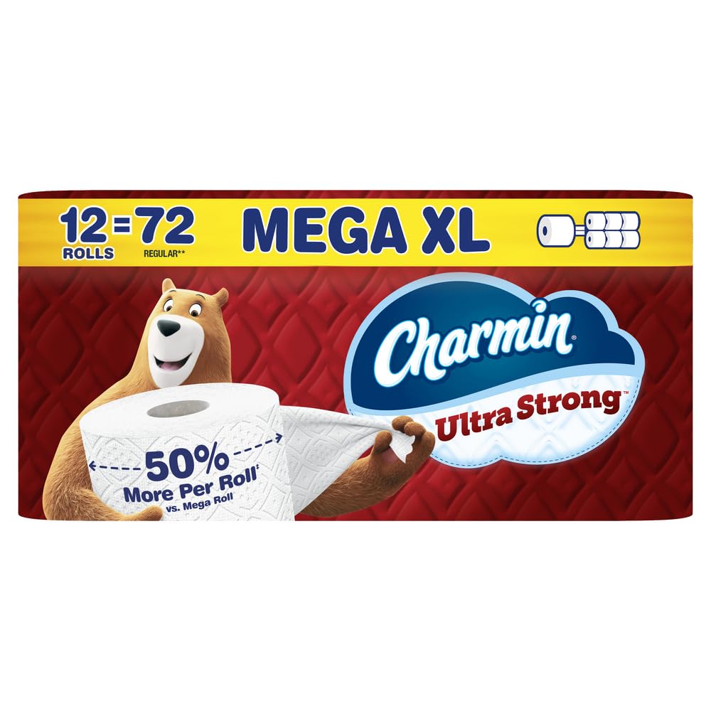Charmin Ultra Strong Toilet Paper 12 Mega XL Rolls, 330 Sheets Per Roll