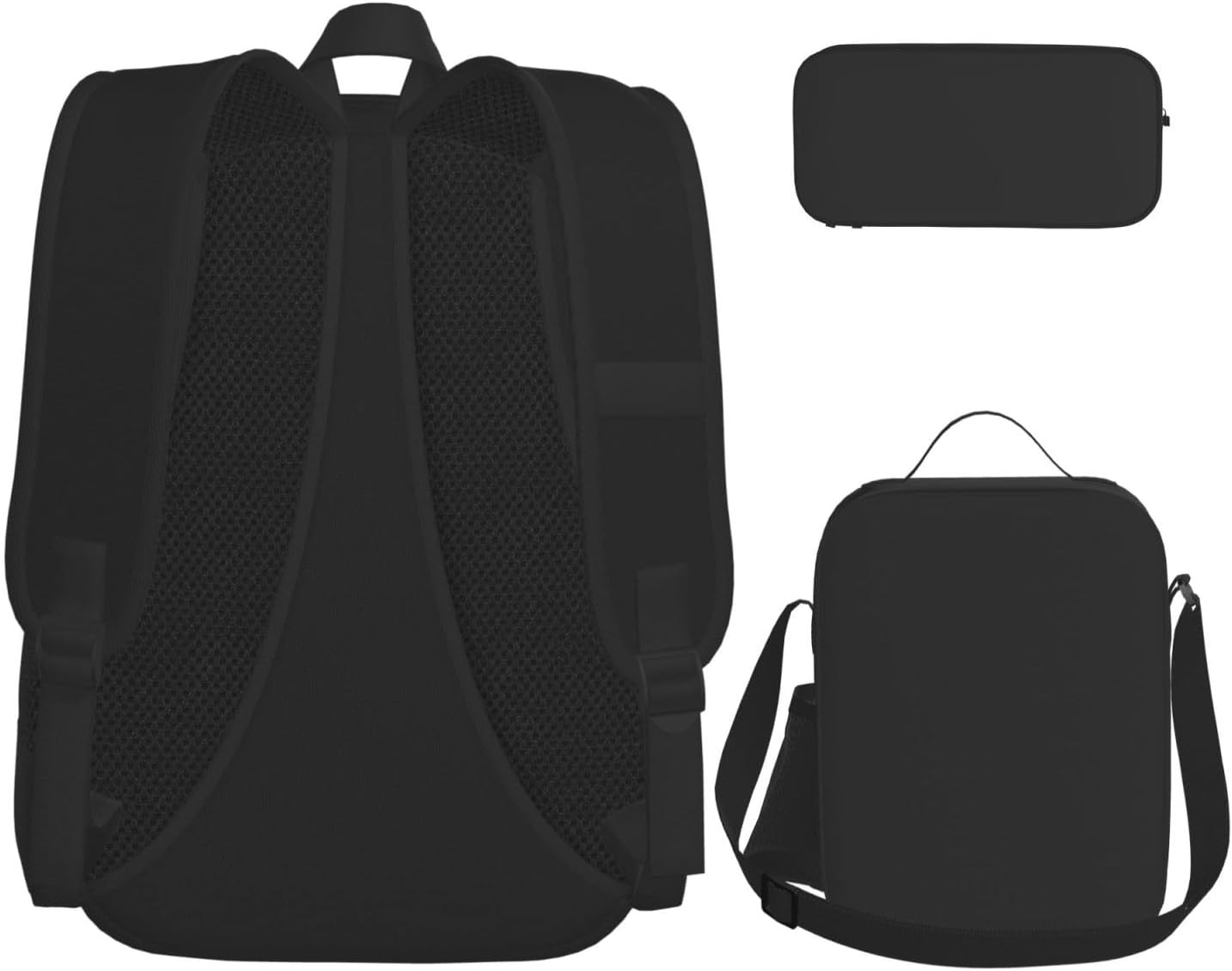 3 in1 Travel Laptop Backpack with Lunch Bag and Pencil Case Casual Daypack image 2
