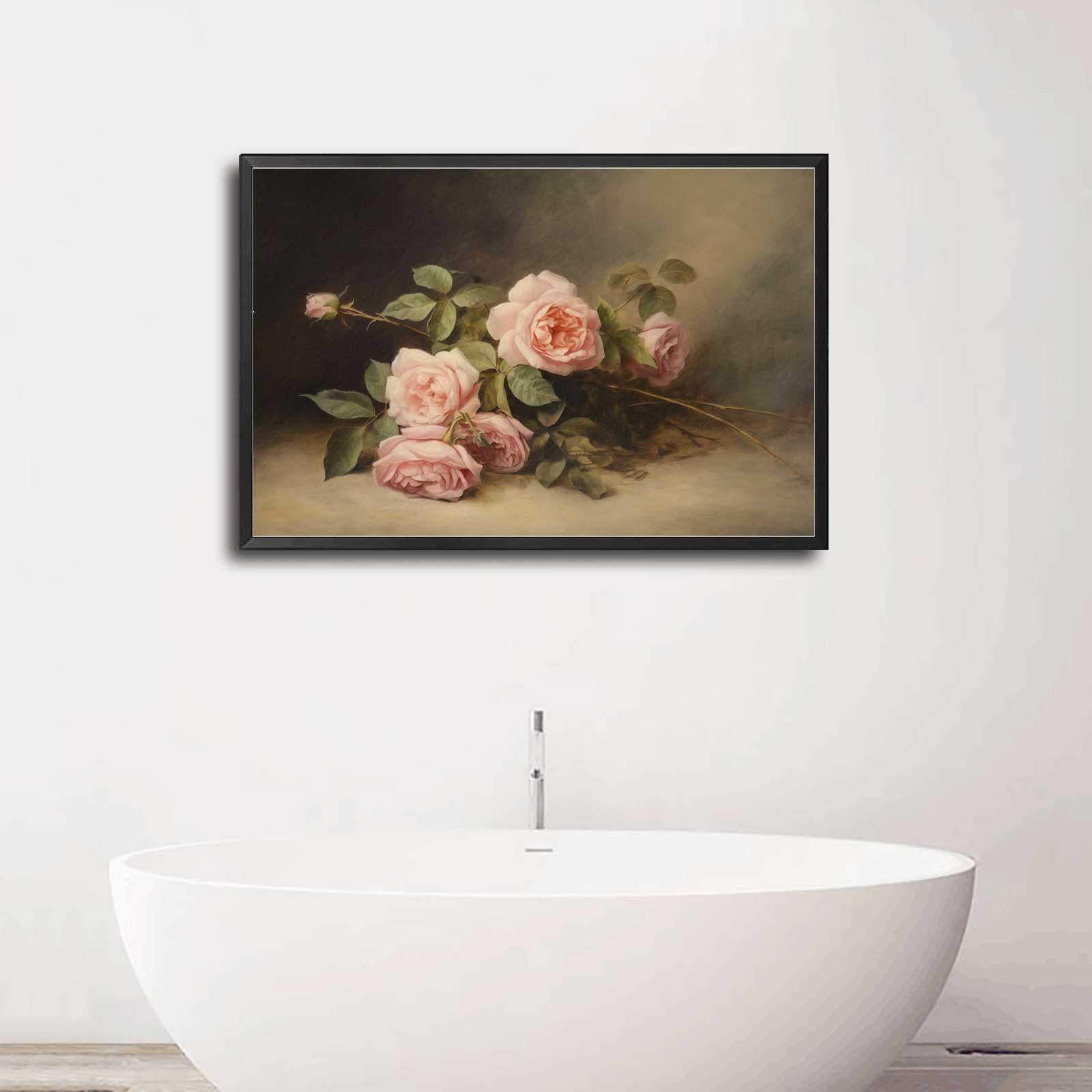 Canvas Art Posters and Wall Art Prints Country Rose Wall Painting