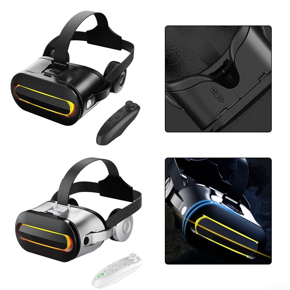 Cuffie VR immersive per telefono cellulare, godetevi giochi e film in 3D ovunque J60 VR PARK All in VR Headset Cross Border HD Movie()