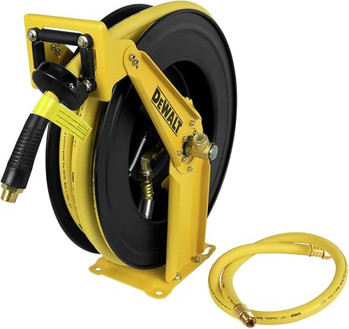 DXCM024-0344 Double Arm Hose Reel with 1/2" x 50' Premium Rubber Hose