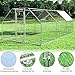 Giantex 18.5ft Large Metal Chicken Coop, Walk-in Chicken Coops Hen Run House Shade Cage with Waterproof and Sun Protection Cover for Outdoor Backyard Farm Use Poultry Cage (18.5 x 9.2 ft, Flat)